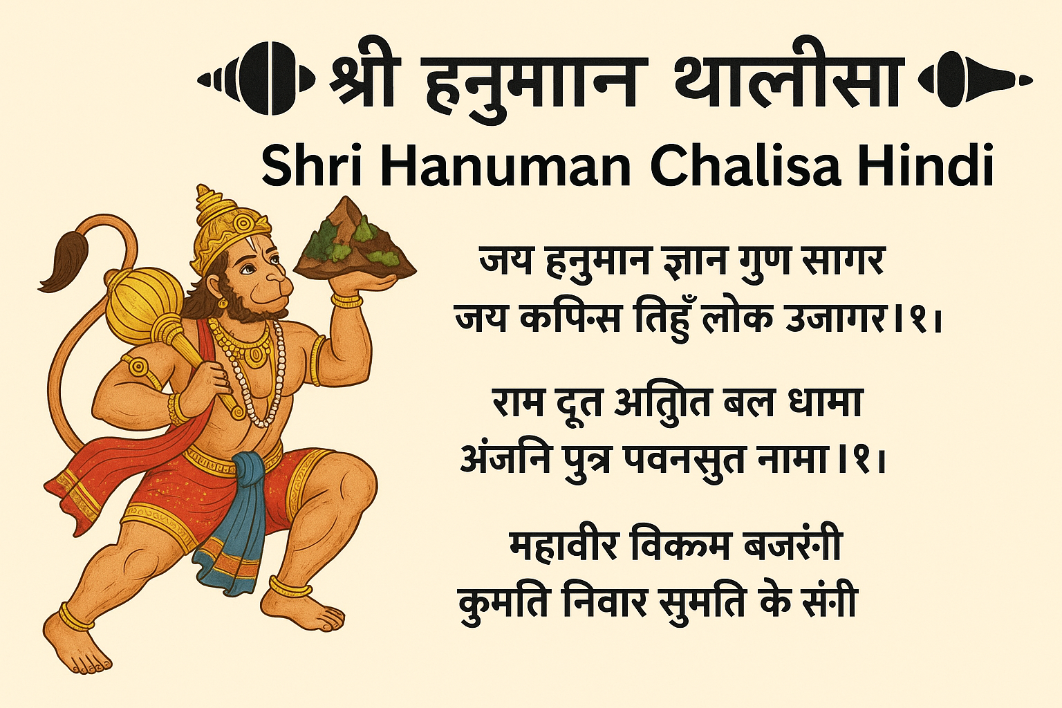 Shree Hanuman Chalisa Lyrics – Hanuman Chalisa in Hindi PDF